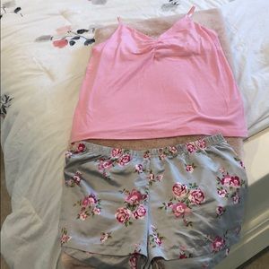 Cami tank and short pajama set